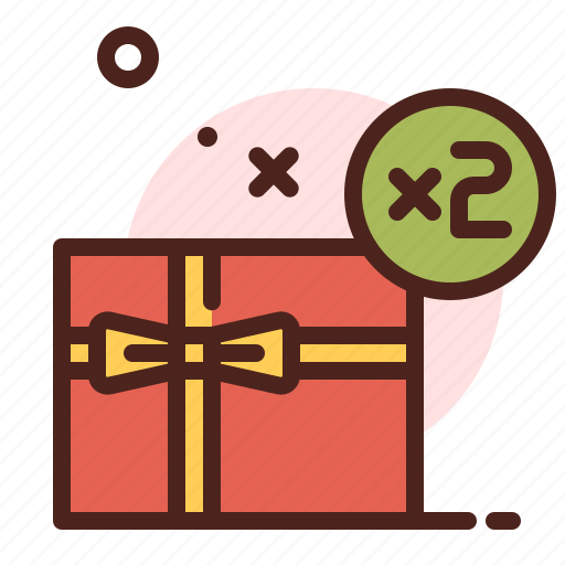 Double, gift, birthday, party, christmas icon - Download on Iconfinder