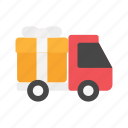 truck, gift, gift box, birthday, shopping, package, present, celebration