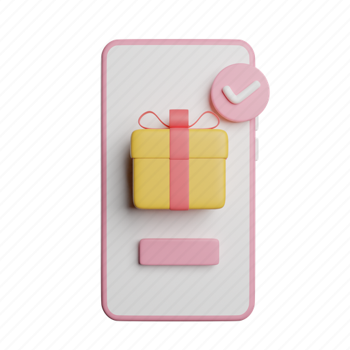 Gift, order, front, birthday, buy, payment, present 3D illustration - Download on Iconfinder