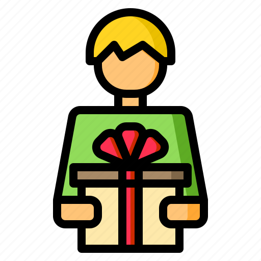 Man, gift, box, boy, people icon - Download on Iconfinder