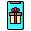 smartphone, gift, box, voucher, mobile 