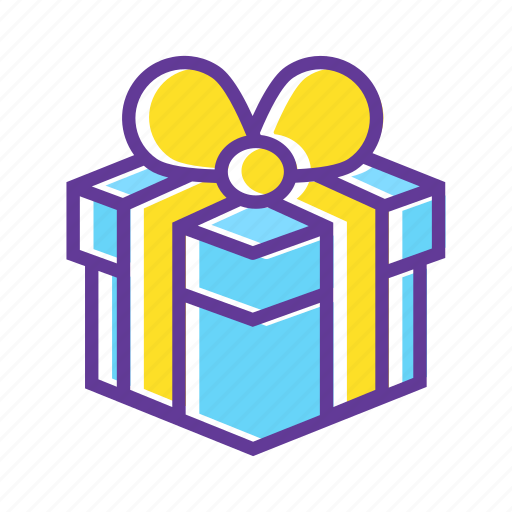 Birthday gift, celebrate, christmas gift, gift, gift box, wrapped gift icon - Download on Iconfinder