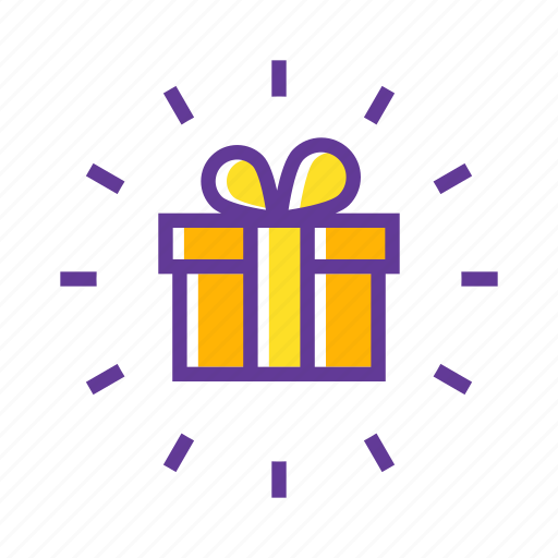 Birthday gift, celebrate, christmas gift, gift, gift box, wrapped gift icon - Download on Iconfinder