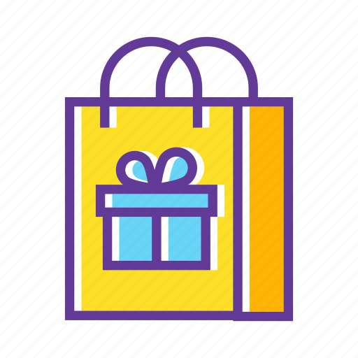 Bonus, gift, gift box, hand bag, present, shopping, shopping bag icon - Download on Iconfinder