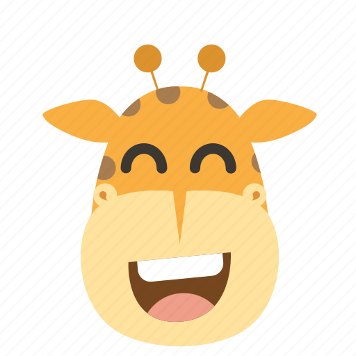 Africa, animal, emoticon, giraffe, head, zoo icon - Download on Iconfinder