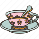 tea, cup, porcelain, crockery, dining