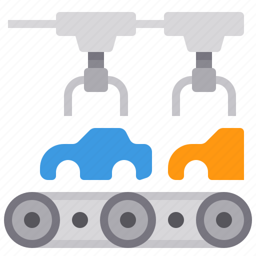 Manufacturer, factory, robot, vehicle, assembly icon - Download on Iconfinder