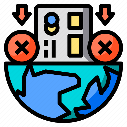 Credit, crisis, global, problem, tree, water, data icon - Download on Iconfinder
