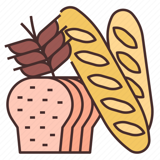 Bread, food, baked, wheat, bakery, flour, rye icon - Download on Iconfinder