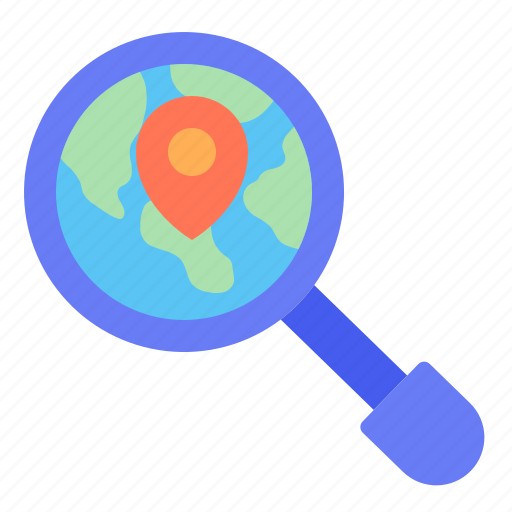 Search, location, gps, global, international, worldwide icon - Download on Iconfinder