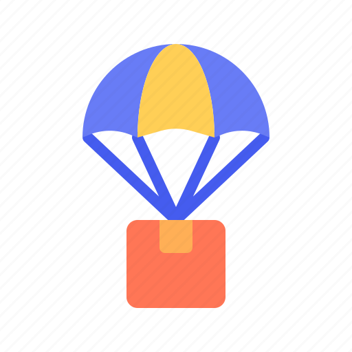 Delivery, parachute, package, shipping, service icon - Download on Iconfinder