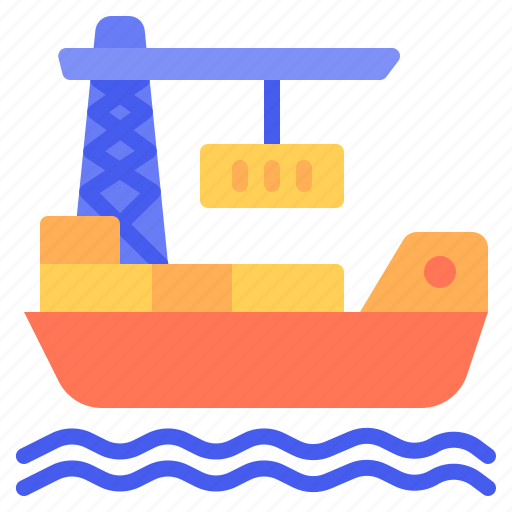 Harbor, cargo, ship, logistic, shipping, crane icon - Download on Iconfinder