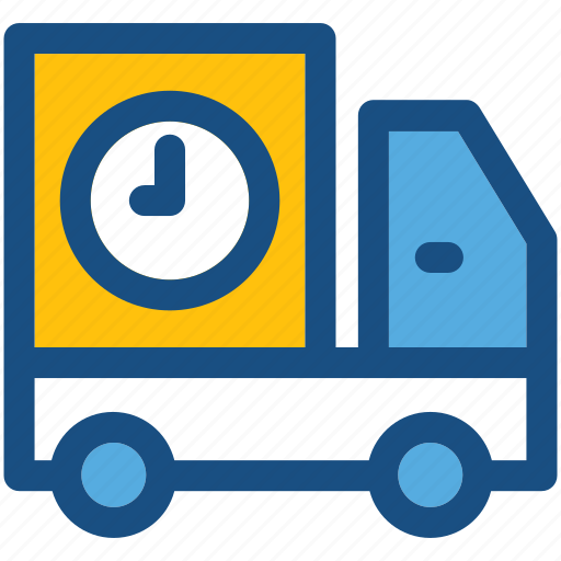 Cargo, clock, delivery time, logistics, shipping time icon - Download on Iconfinder