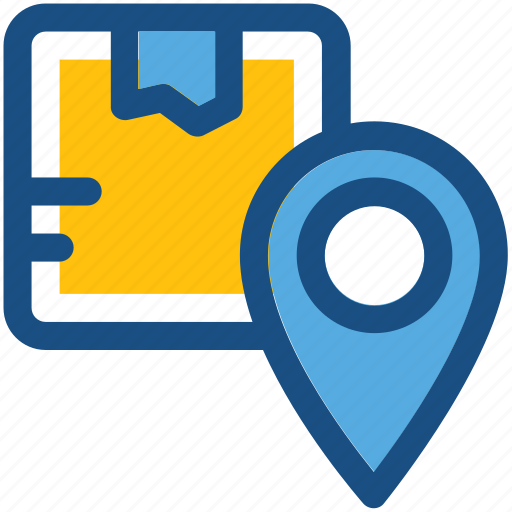 Location pointer, map pin, parcel location, parcel tracking icon - Download on Iconfinder