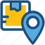 location pointer, map pin, parcel location, parcel tracking 