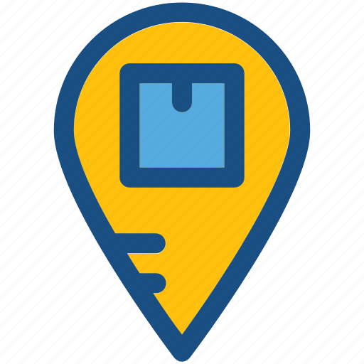 Location pointer, map pin, parcel location, parcel tracking icon - Download on Iconfinder