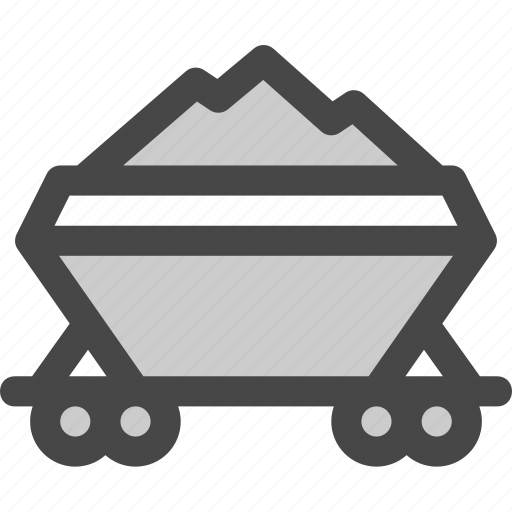 Cargo, coal, railroad, railway, sand, train, transport icon - Download on Iconfinder