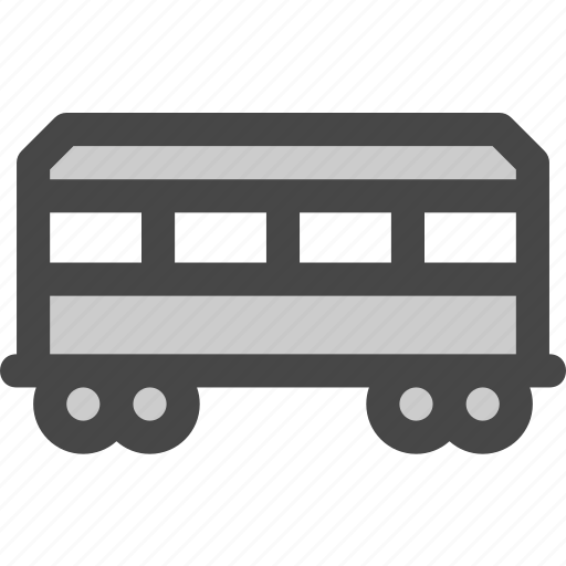 Carriage, passenger, railroad, railway, train, transport icon - Download on Iconfinder