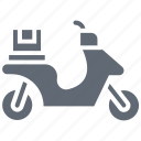 cargo bike, courier service, delivery bike, scooter, transport 