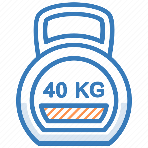 Forty kg, kg, kilogram, weight, weight tool icon - Download on Iconfinder