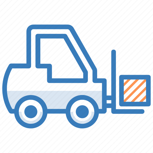 Bendi truck, container crane, counterbalanced truck, fork truck, forklift icon - Download on Iconfinder