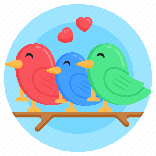 Birds, love birds, creature, love parrots, agapornis icon - Download on Iconfinder