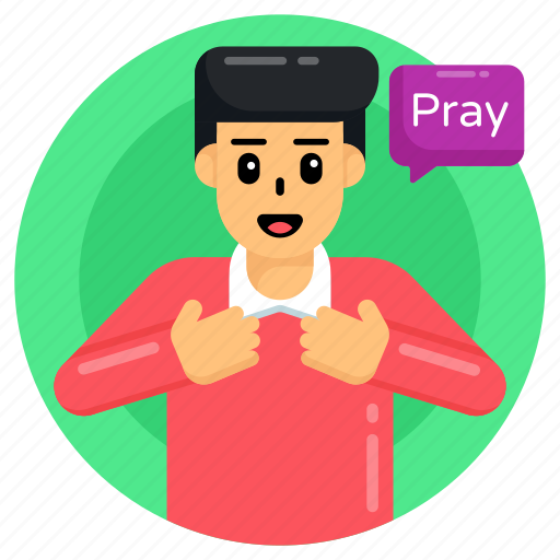 Personal message, pray message, pray, pray chat, talking icon - Download on Iconfinder
