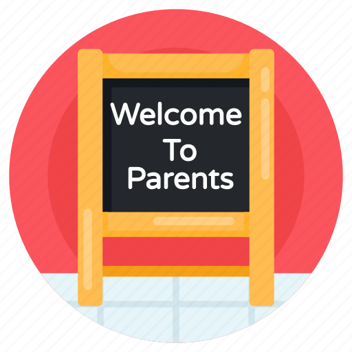 Parents day, parents day easel, parents day board, welcome to parents, chalkboard icon - Download on Iconfinder
