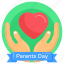 parents day banner, parents day, parents day label, greetings banner, heart arrow 