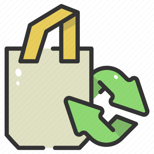 Bag, eco, eco bag, ecologic, recycle, recycled, shopping icon - Download on Iconfinder