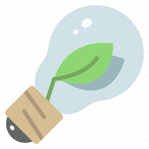 Eco, ecology, electricity, environment, leaf, lightbulb, plant icon - Download on Iconfinder