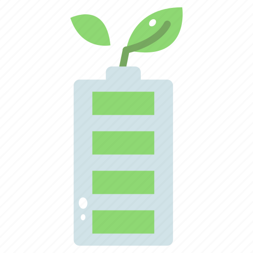 Battery, ecology, energy, environment, green, plant, power icon - Download on Iconfinder
