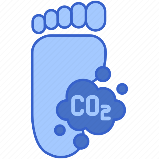 Carbon, footprint, dioxide, pollutant icon - Download on Iconfinder
