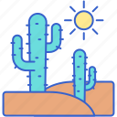 desert, cactus, sund, succulent
