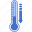 temperature, decrease, thermometer, cold 