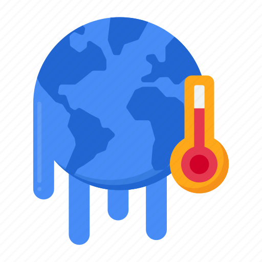 Global, warming, globe, earth, melt, temperature, raising icon - Download on Iconfinder