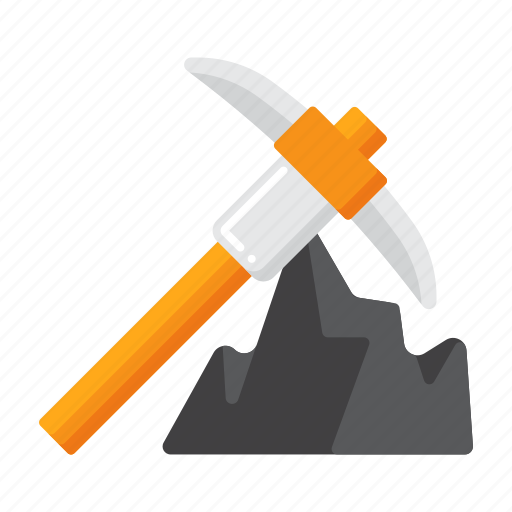 Mining, ore, mine, axe icon - Download on Iconfinder