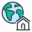 globe, world, planet, worldwide, home, house