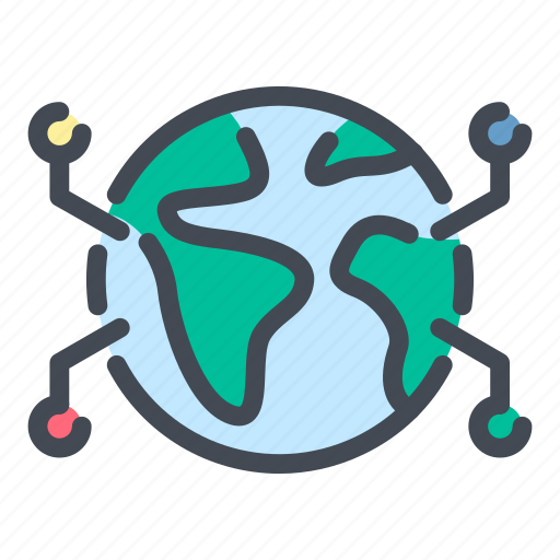 Globe, world, planet, worldwide, network, connection, connect icon - Download on Iconfinder