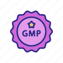 certified, gmp, good, mark, outline, product, year