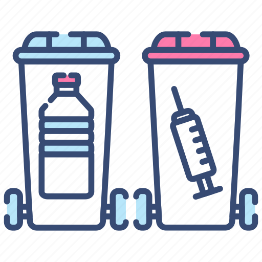 Waste, sorting, bins, medical icon - Download on Iconfinder