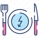 energy, consumption, fork, knife