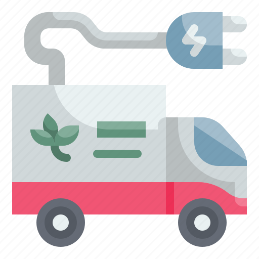 Truck, electric, transportation, shipping, go, green icon - Download on Iconfinder