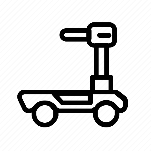 Transportation, vehicle, side, scooter, transport icon - Download on Iconfinder