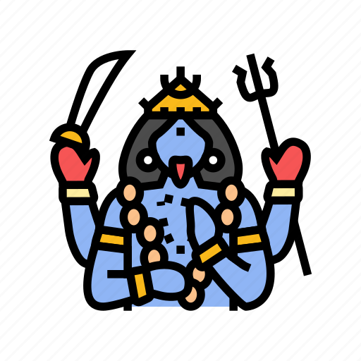 Kali, god, indian, hindu, lord, krishna icon - Download on Iconfinder