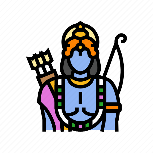Ram, god, indian, hindu, lord, krishna icon - Download on Iconfinder