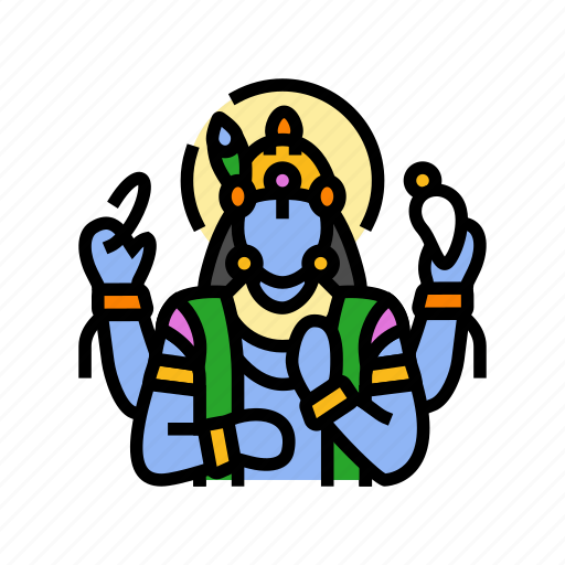 Vishnu, god, indian, hindu, lord, krishna icon - Download on Iconfinder