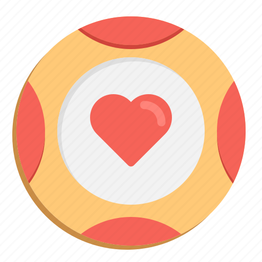 Casino, casinogambling, chip, heart icon - Download on Iconfinder