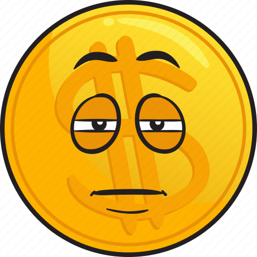 Cartoon, coin, emoji, gold, metal, precious icon - Download on Iconfinder