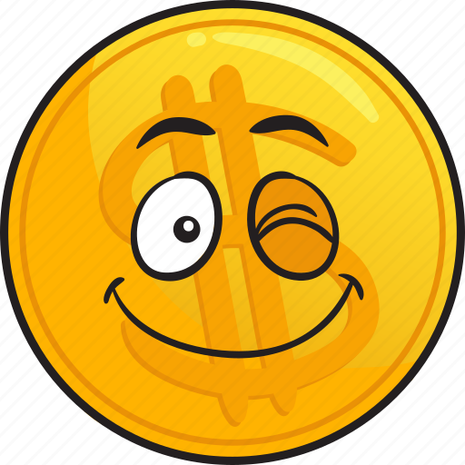 Cartoon, coin, emoji, gold, metal, precious icon - Download on Iconfinder